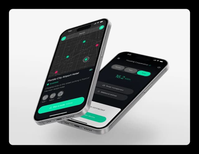 Progressive web app development services dashboard showing PWA installation prompts and offline functionality features.